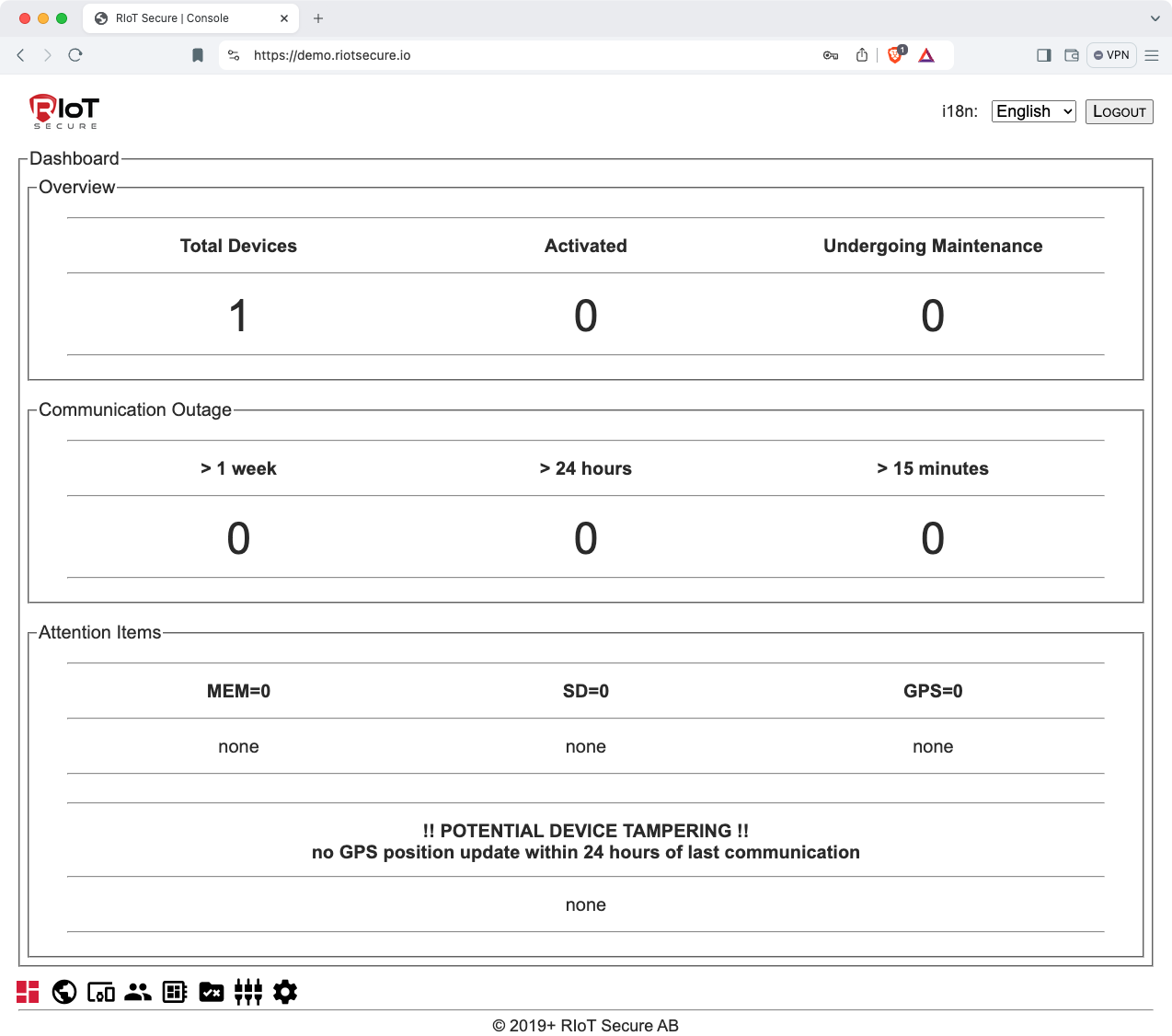 Dashboard Screen