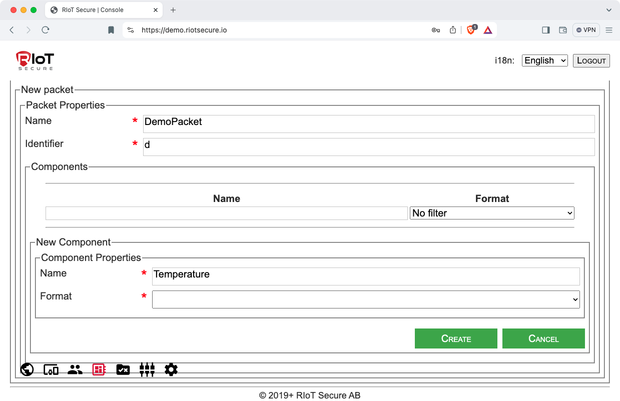Packet Component Fields