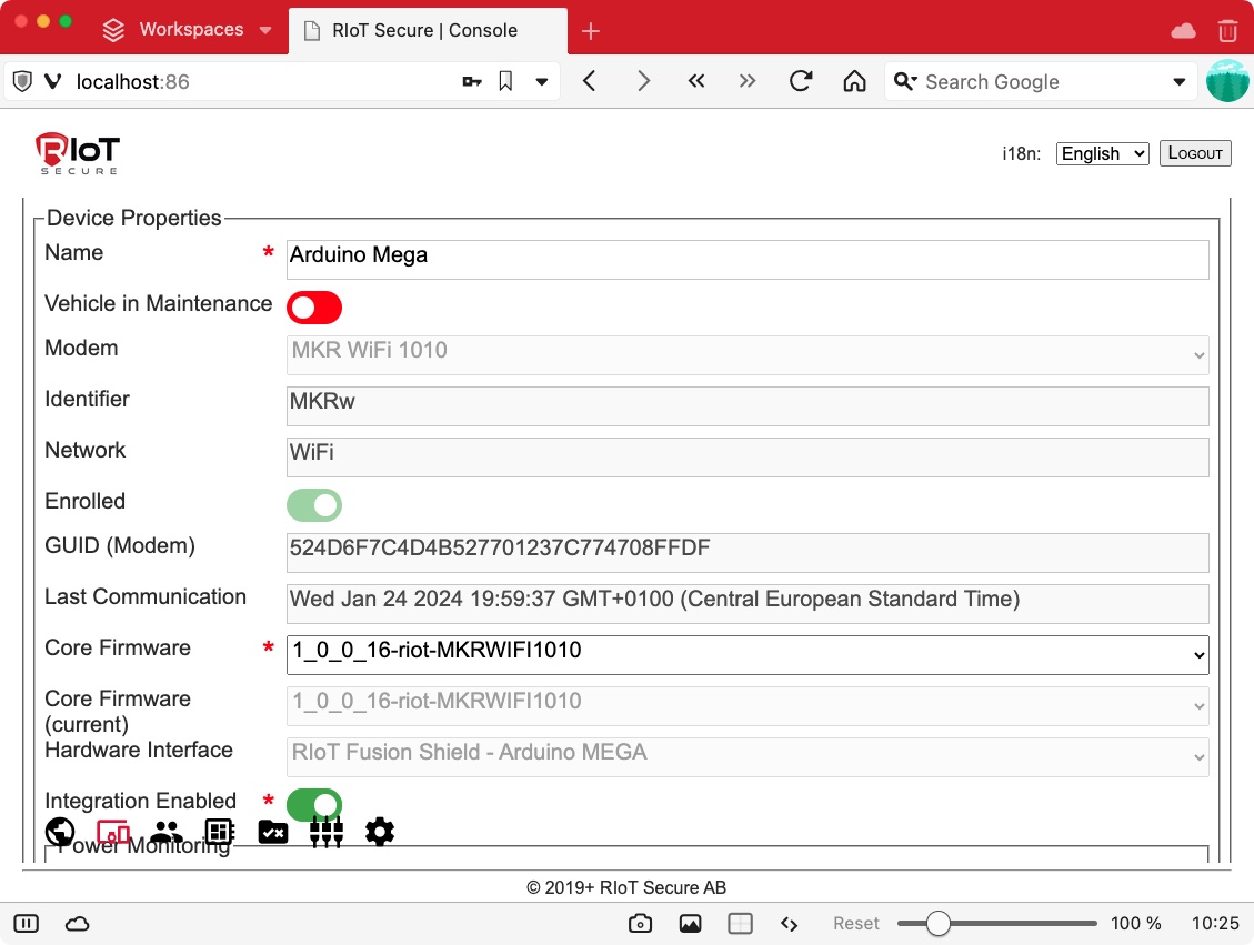 Example of Enrolled Device
