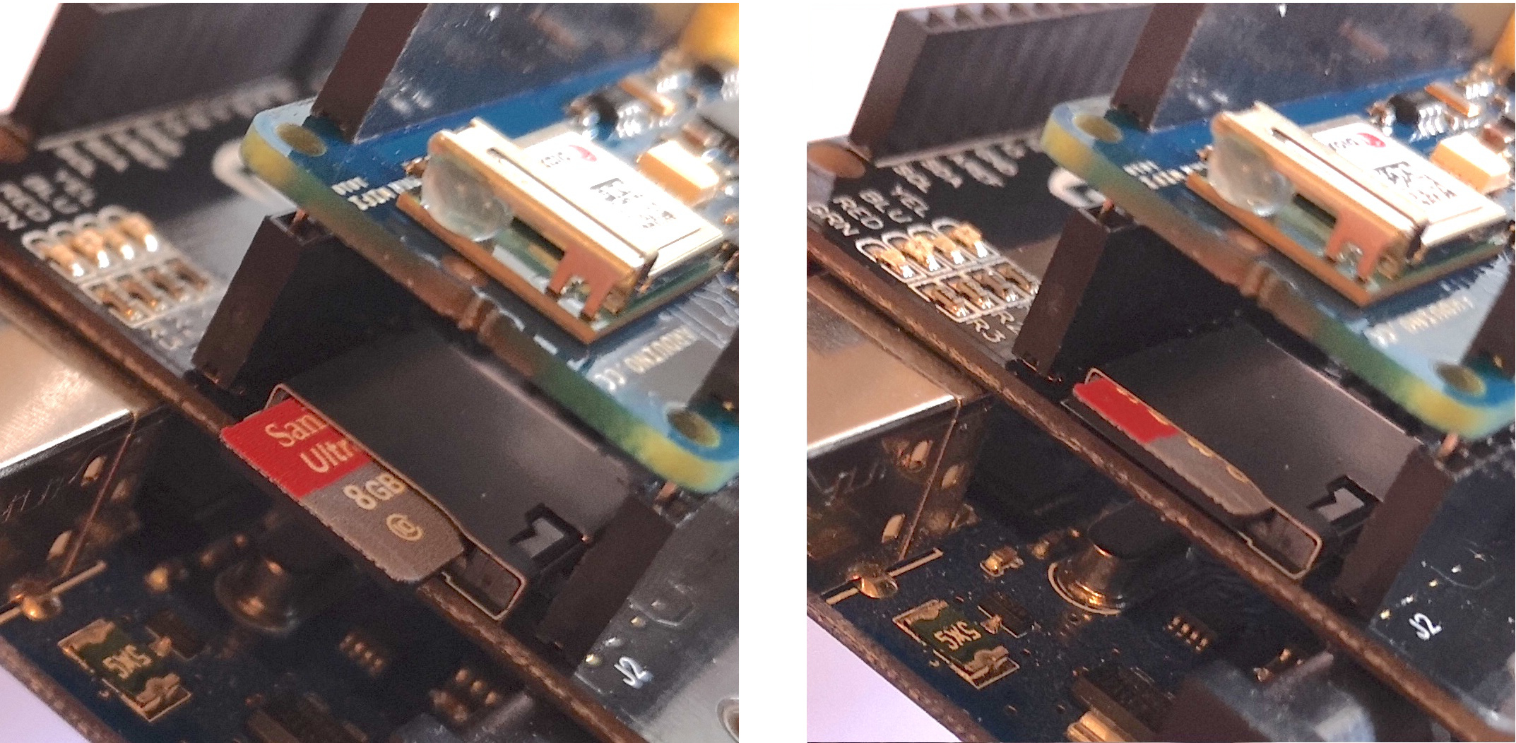 Insert the SD Card