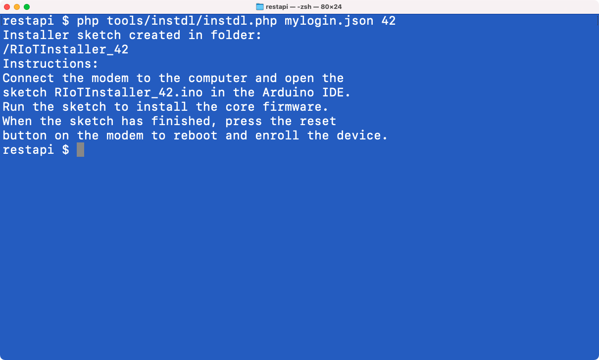 RIoTInstaller Folder